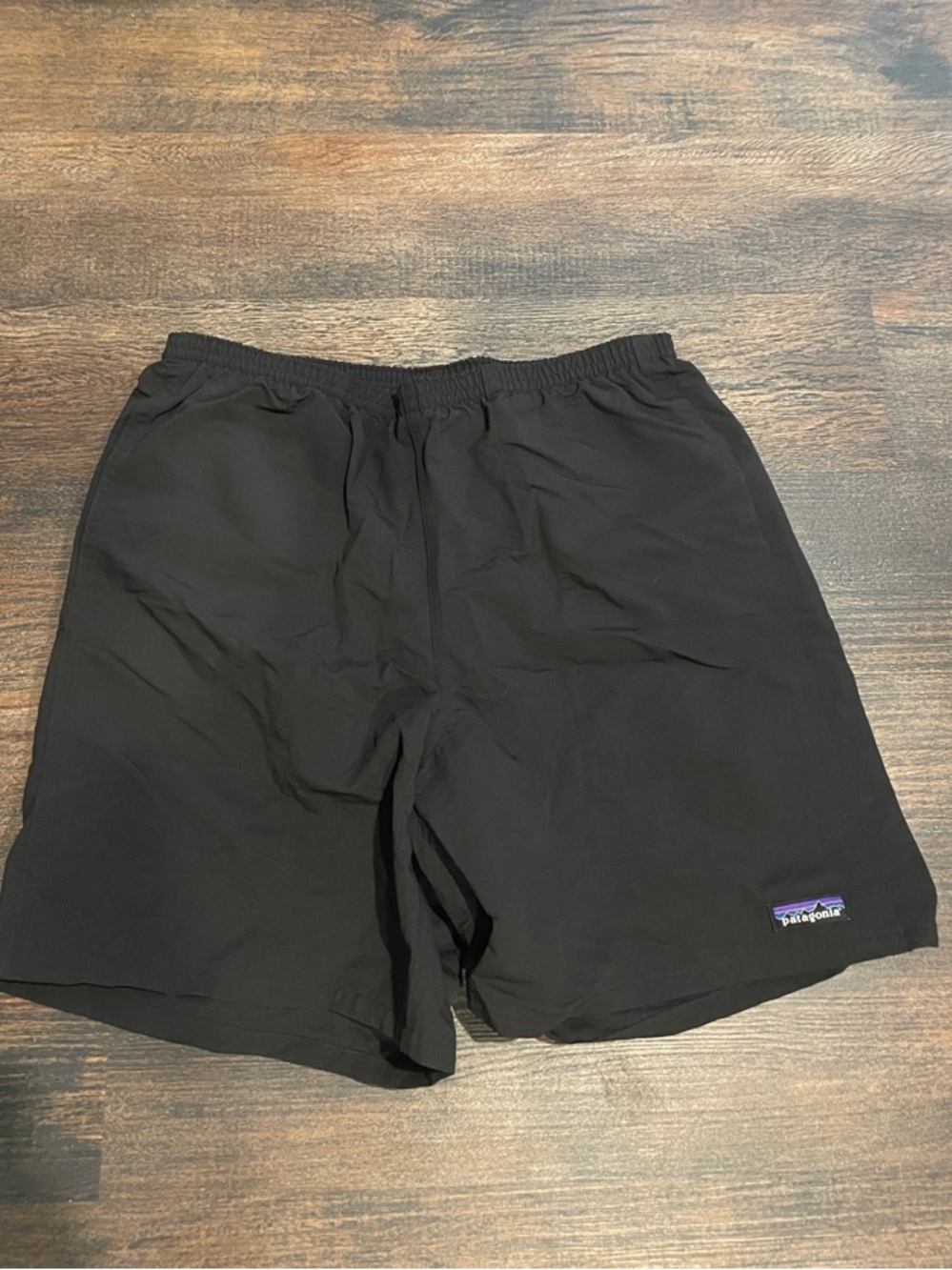 Patagonia Black Shorts with Small Logo